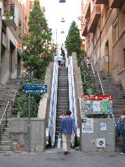 Barcelona's outdoor escalators