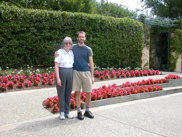 Aunt Ava and I at the Dallas, TX Arboretum
