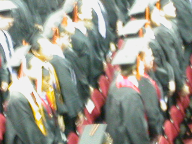 Engineering Stands To Receive Their Individually-Conferred Degrees