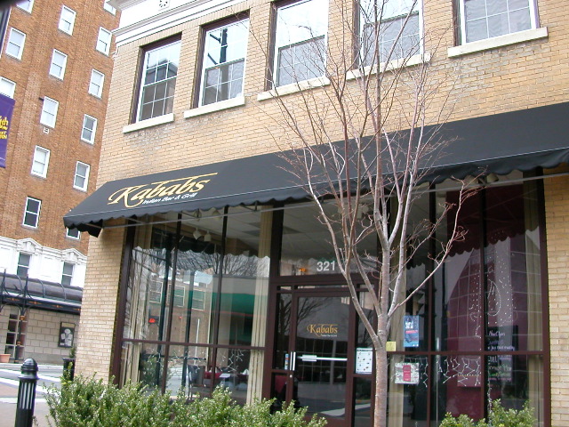 Kabab's, a great Indian restaurant in downtown Winston-Salem