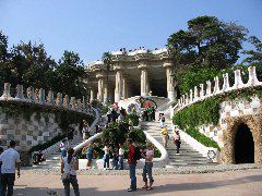 Parc Güell's entrance