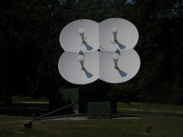 Satellite outside a military base en route to Atlanta