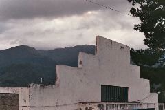 Clouds forming, smoking over the mountains like trains