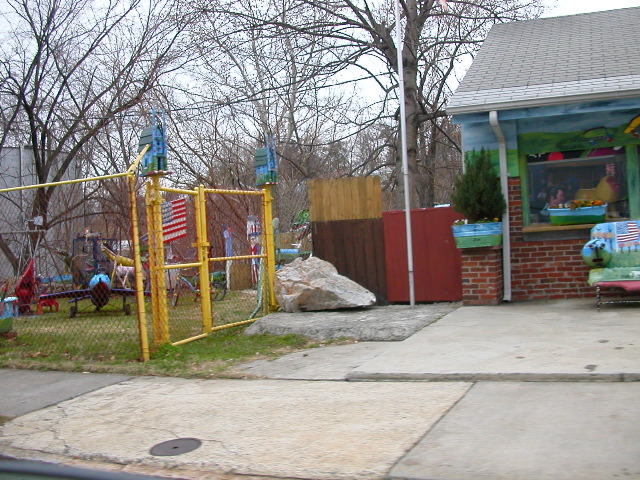 A folk artist's front yard